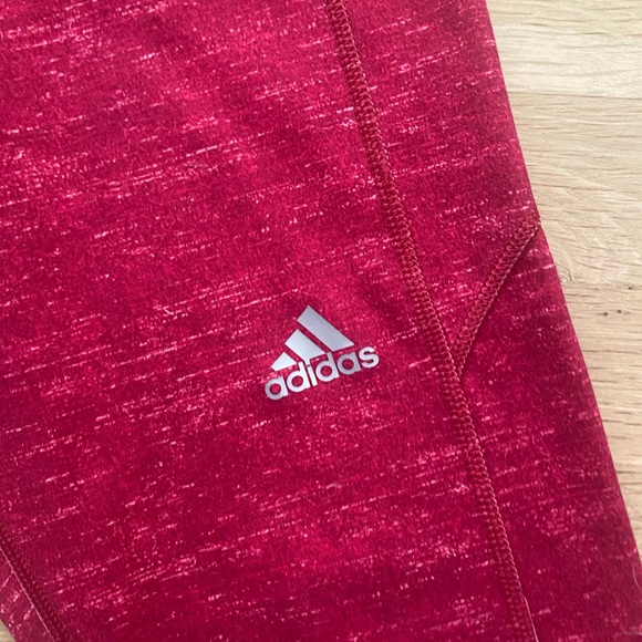 Adidas Techfit Climatized red leggings sz S - Picture 2 of 7